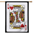 King Of Hearts Playing Card Print House Flag
