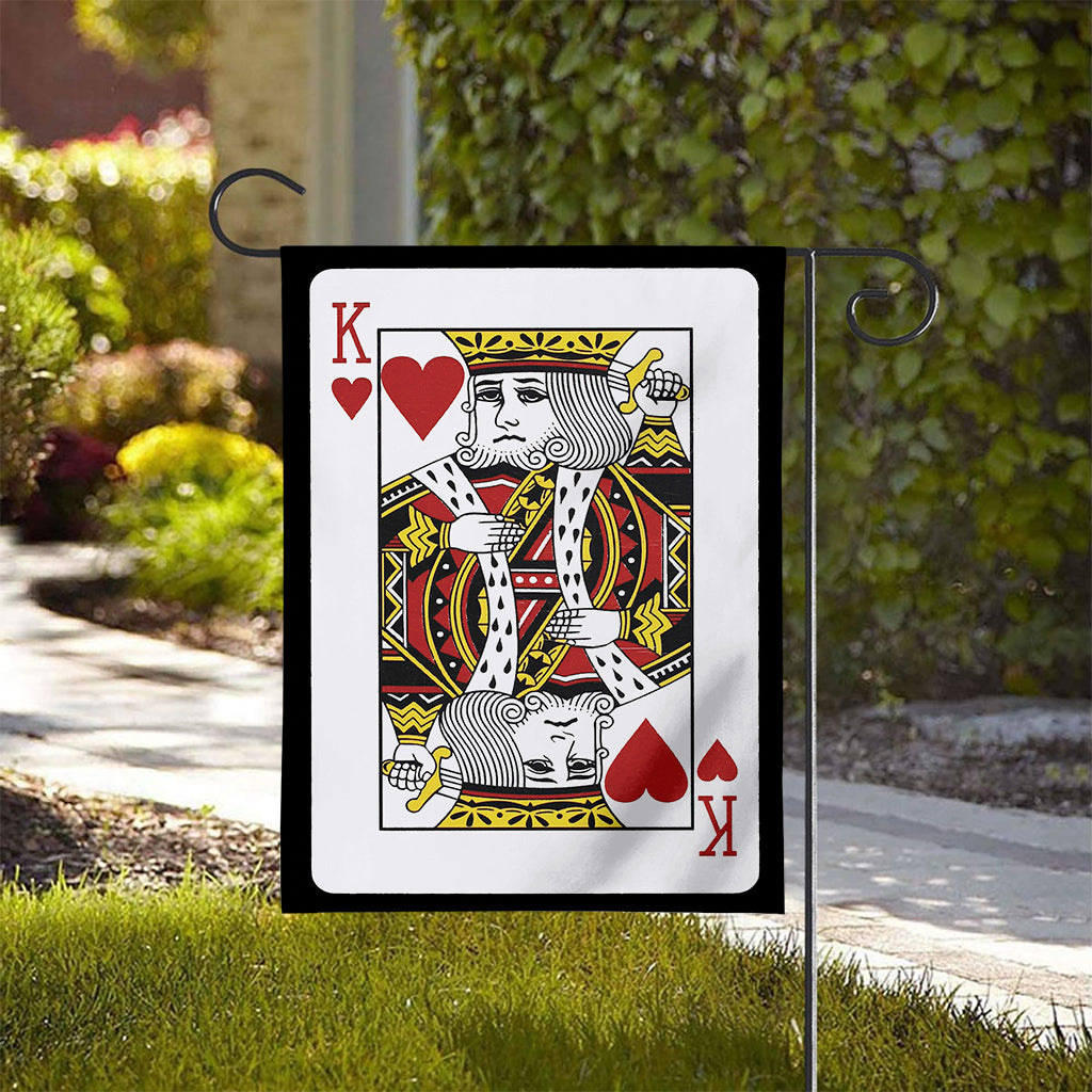 King Of Hearts Playing Card Print House Flag