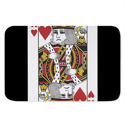 King Of Hearts Playing Card Print Indoor Door Mat