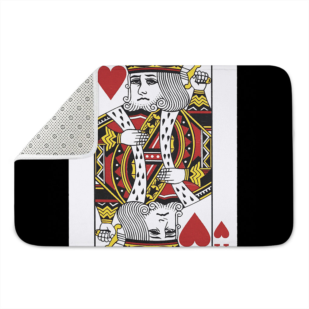 King Of Hearts Playing Card Print Indoor Door Mat