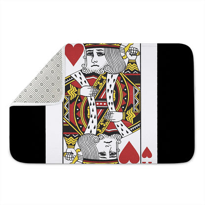 King Of Hearts Playing Card Print Indoor Door Mat