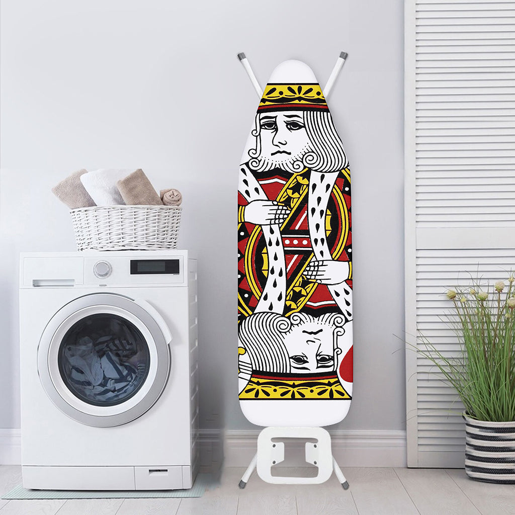 King Of Hearts Playing Card Print Ironing Board Cover