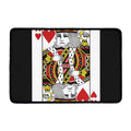 King Of Hearts Playing Card Print Kitchen Mat