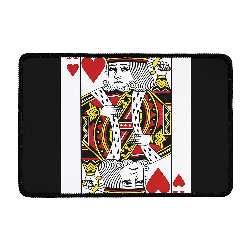 King Of Hearts Playing Card Print Kitchen Mat