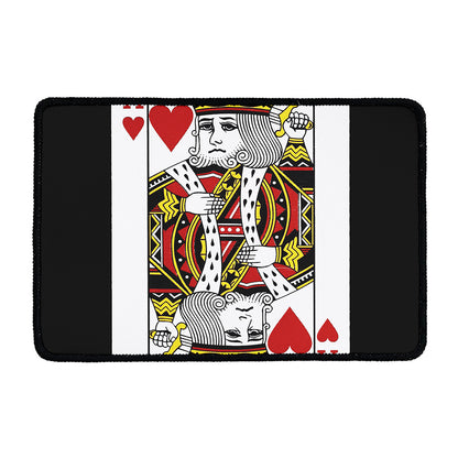 King Of Hearts Playing Card Print Kitchen Mat