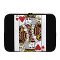 King Of Hearts Playing Card Print Laptop Sleeve