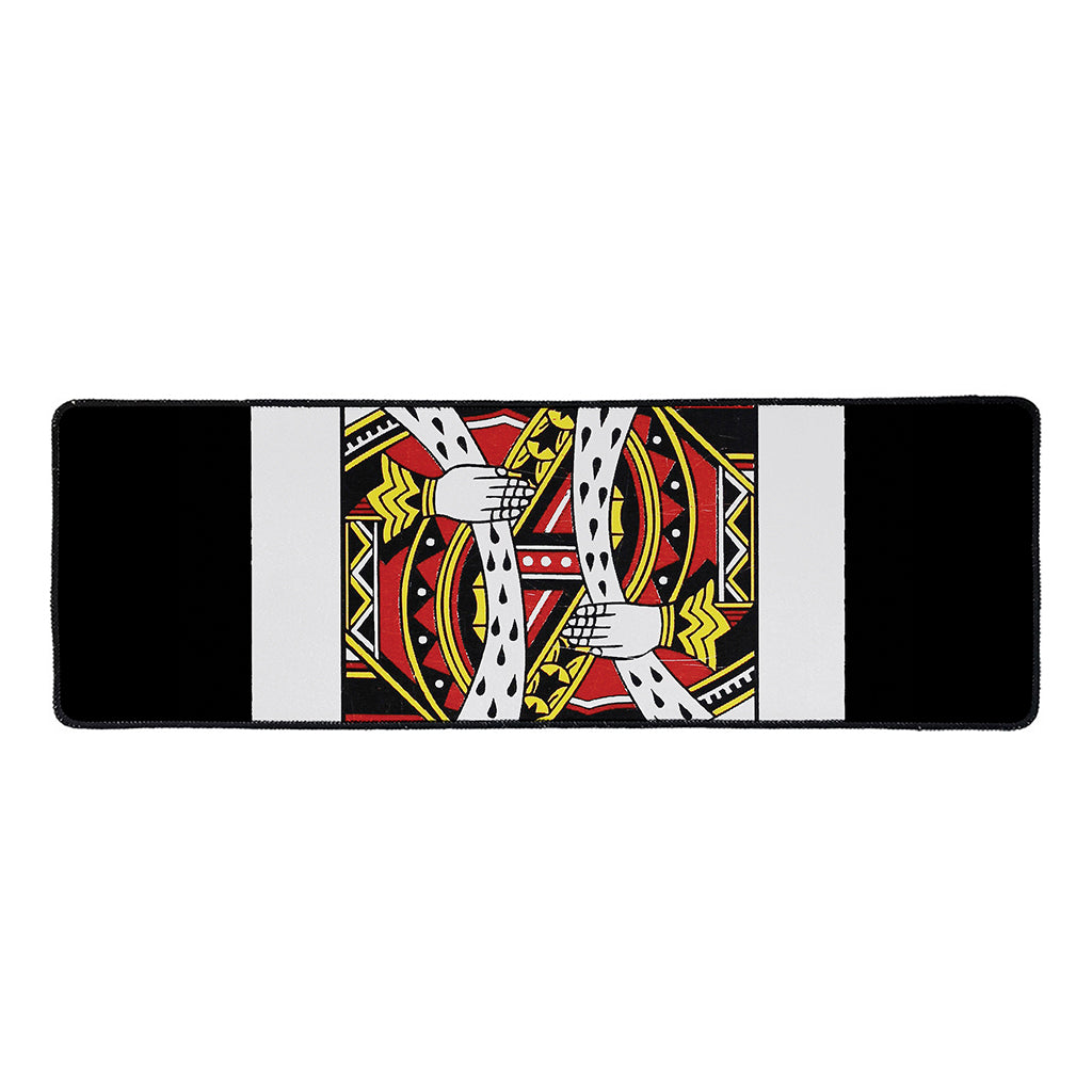 King Of Hearts Playing Card Print Long Kitchen Mat
