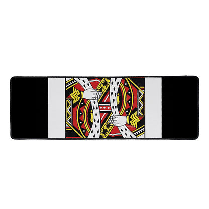 King Of Hearts Playing Card Print Long Kitchen Mat