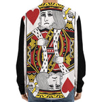 King Of Hearts Playing Card Print Long Sleeve Baseball Jersey