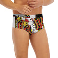 King Of Hearts Playing Card Print Men's Briefs