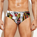 King Of Hearts Playing Card Print Men's Swim Briefs