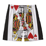 King Of Hearts Playing Card Print Men's Swim Trunks