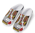 King Of Hearts Playing Card Print Mesh Casual Shoes