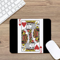 King Of Hearts Playing Card Print Mouse Pad