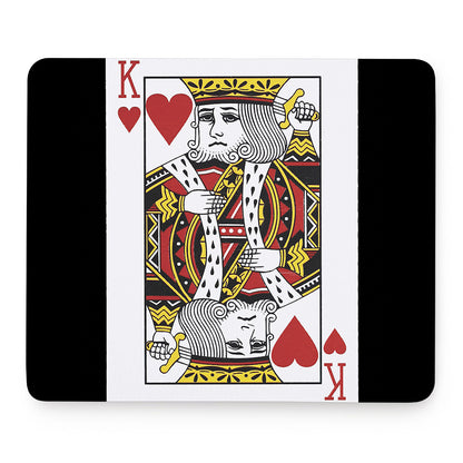 King Of Hearts Playing Card Print Mouse Pad