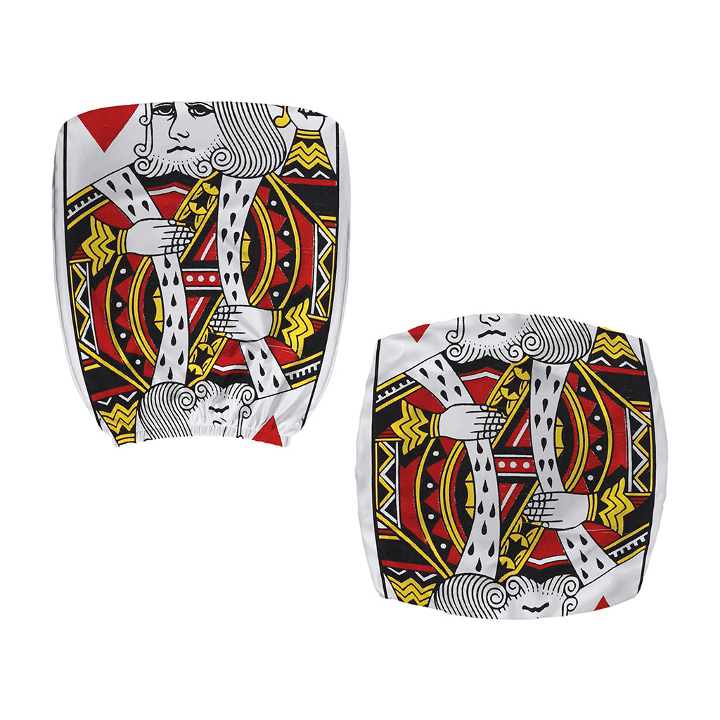 King Of Hearts Playing Card Print Office Chair Cover