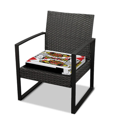 King Of Hearts Playing Card Print Outdoor Seat Cushion Cover