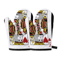 King Of Hearts Playing Card Print Oven Mitts