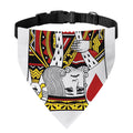 King Of Hearts Playing Card Print Over The Collar Dog Bandana