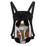 King Of Hearts Playing Card Print Pet Carrier Backpack