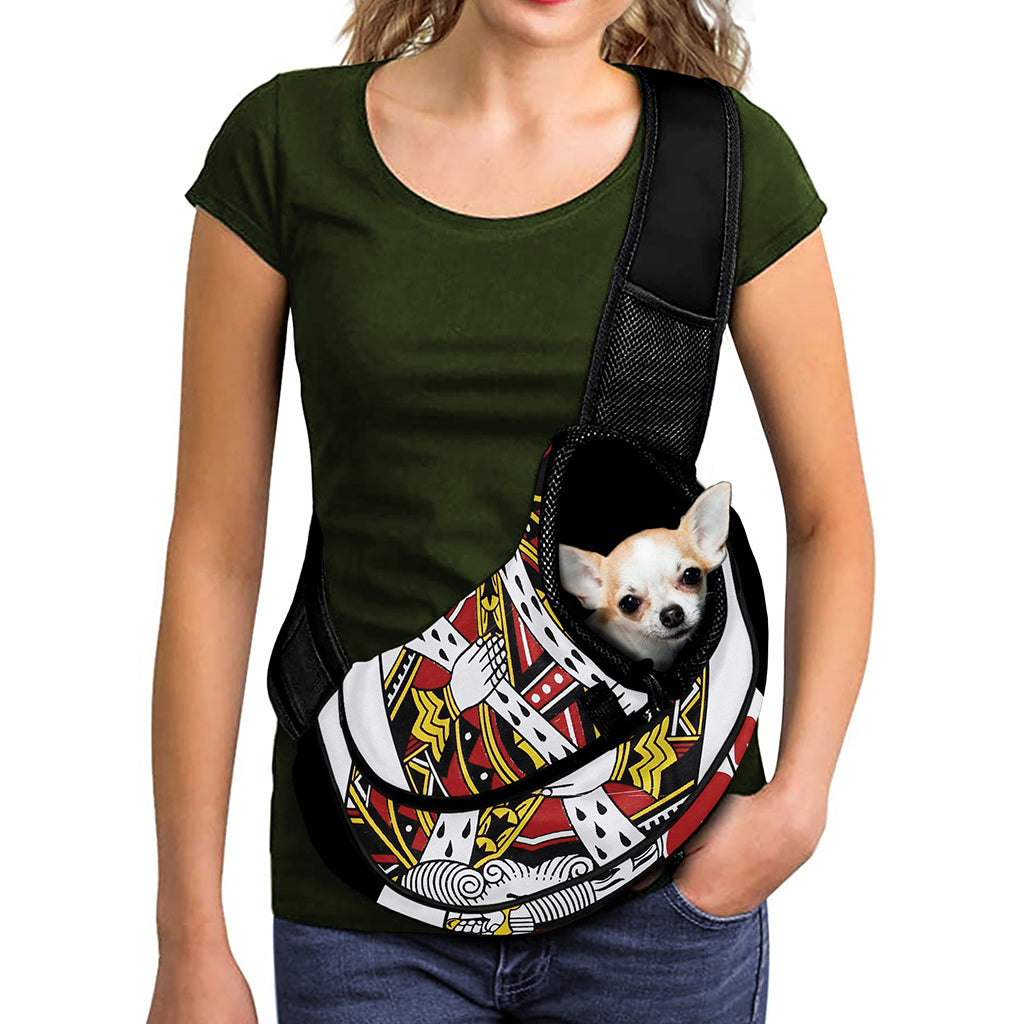 King Of Hearts Playing Card Print Pet Sling Carrier