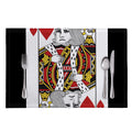 King Of Hearts Playing Card Print Placemat