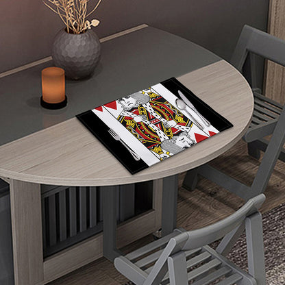King Of Hearts Playing Card Print Placemat