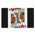 King Of Hearts Playing Card Print Polyester Doormat