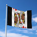 King Of Hearts Playing Card Print Polyester Flag