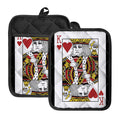 King Of Hearts Playing Card Print Pot Holders With Pocket