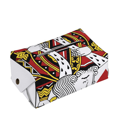 King Of Hearts Playing Card Print Rectangle Tissue Box Cover