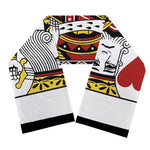 King Of Hearts Playing Card Print Scarf