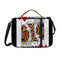 King Of Hearts Playing Card Print Shoulder Strap Bible Bag
