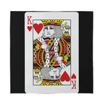 King Of Hearts Playing Card Print Silk Bandana