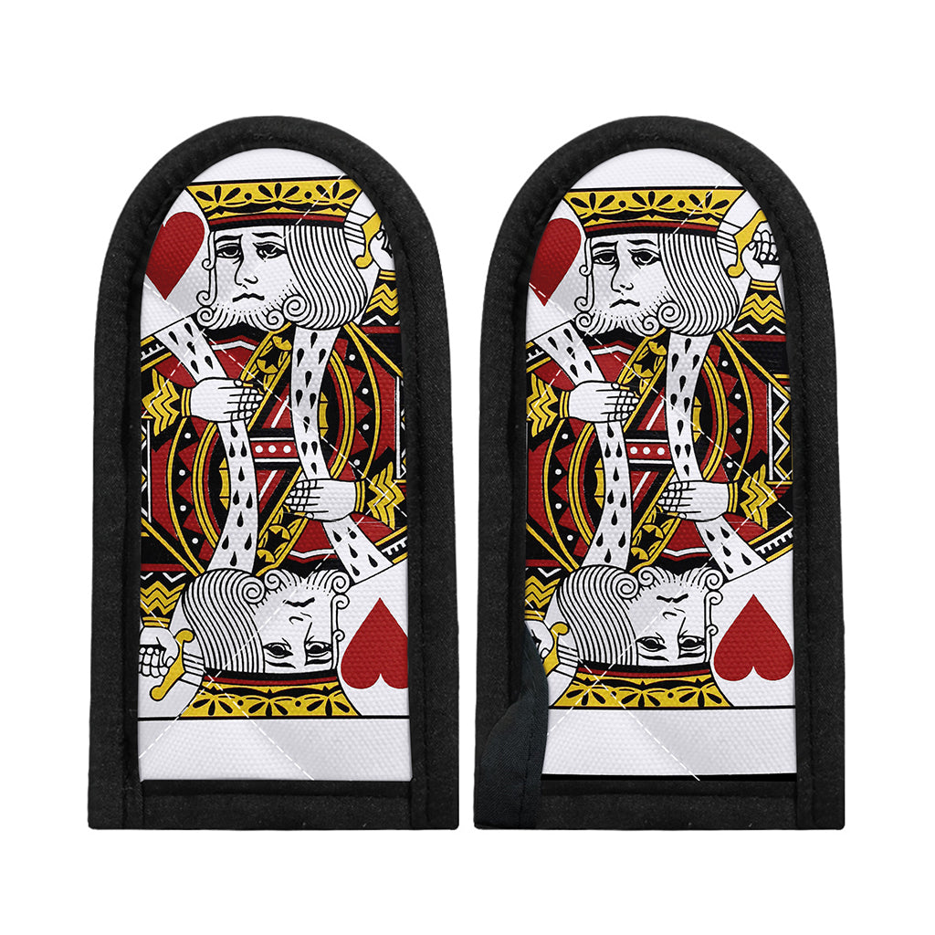 King Of Hearts Playing Card Print Skillet Handle Cover