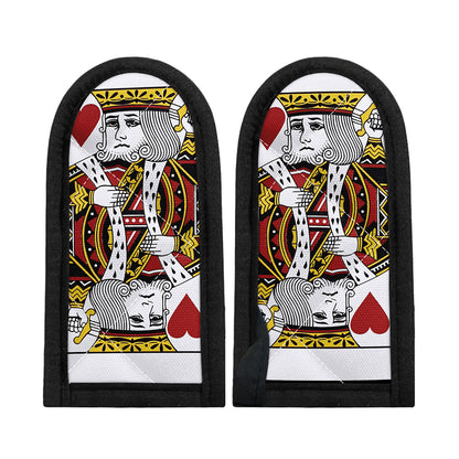 King Of Hearts Playing Card Print Skillet Handle Cover