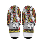 King Of Hearts Playing Card Print Slippers