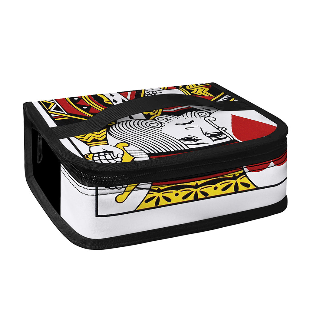 King Of Hearts Playing Card Print Small Lunch Bag