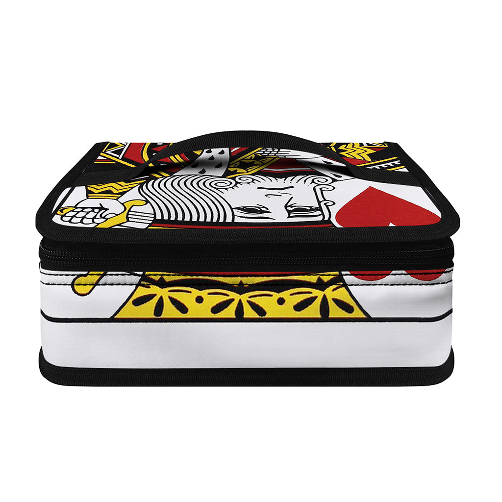 King Of Hearts Playing Card Print Small Lunch Bag