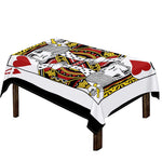 King Of Hearts Playing Card Print Tablecloth