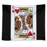 King Of Hearts Playing Card Print Tapestry