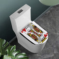 King Of Hearts Playing Card Print Toilet Lid Cover