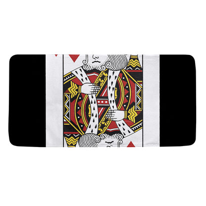 King Of Hearts Playing Card Print Towel