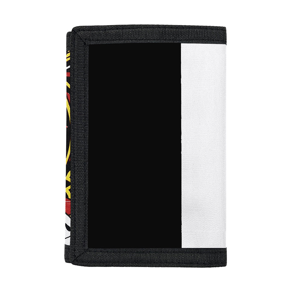 King Of Hearts Playing Card Print Trifold Wallet