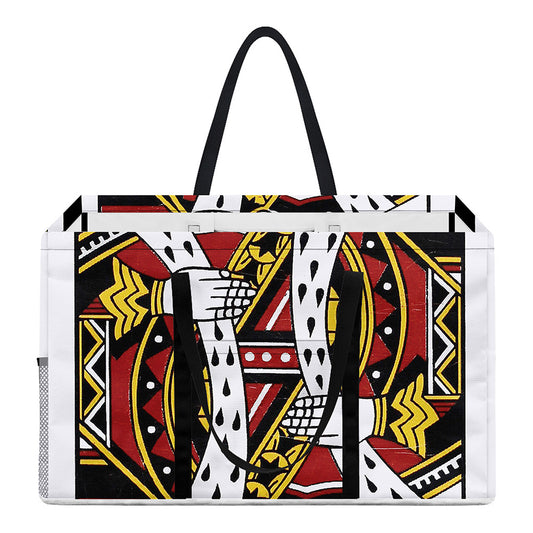 King Of Hearts Playing Card Print Utility Tote Bag