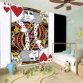 King Of Hearts Playing Card Print Wall Sticker