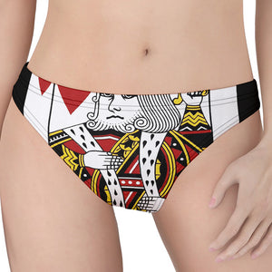 King Of Hearts Playing Card Print Women's Thong