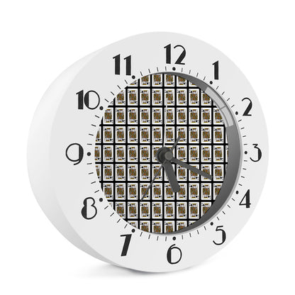 King Of Spades Pattern Print Alarm Clock