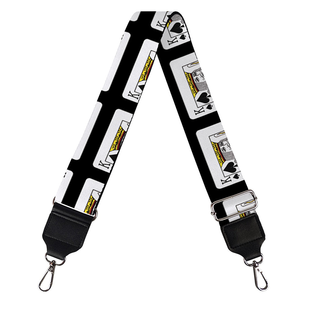 King Of Spades Pattern Print Bag Strap