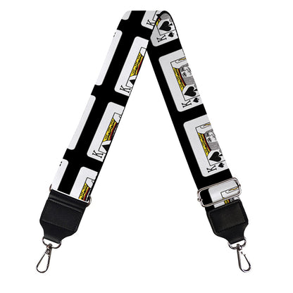 King Of Spades Pattern Print Bag Strap